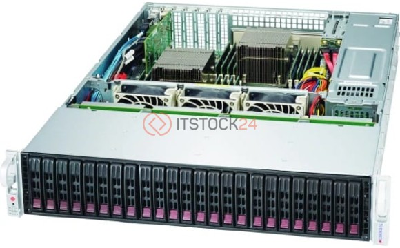 Supermicro 2U RM BLACK 24BAY 1280W RPS EATX/ATX SC216B LP CHASSIS [CSE-216BA-R1K28LPB]