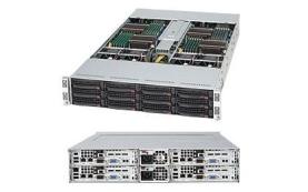 Supermicro 4 Nodes Share One 2U Chassis, 6026TT-Ibxf [SYS-6026TT-IBXF]