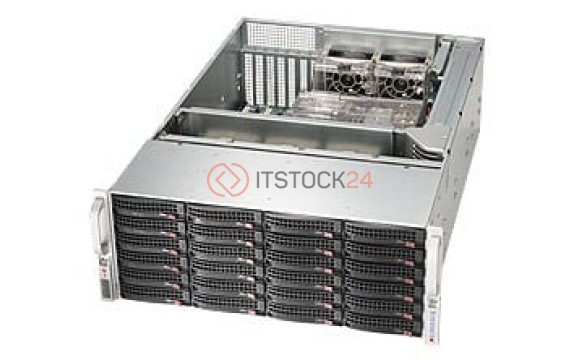 Supermicro Case 4U RackMount 24xHDD Bays 5x80mm Fans 7 FF PCI 1+1 Redundant 900W P/[CSE-846TQ-R900