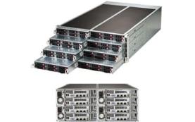 Supermicro 4U FatTwin 8X NODE DP E5-2600 512GB SAS 1620W 6XHOT-swap 2.5 PCIE 3.0 Re[[SYS-F617R2-R72