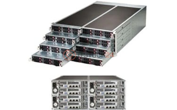 Supermicro 4U FatTwin SuperServer 8X NODE DP E5-2600 512GB SATA 1620W 6XHOT-swap 2.5[[SYS-F617R2-RT