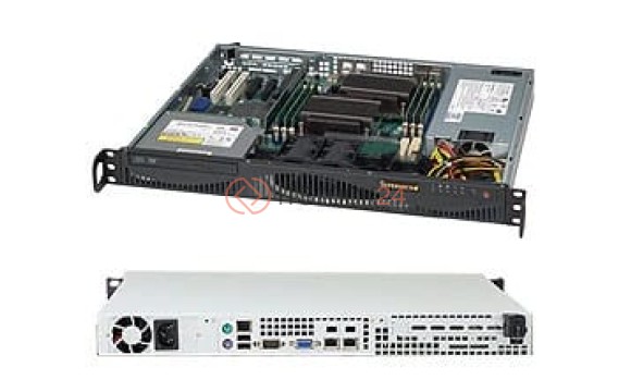 Supermicro 512F-280B Chassis - Rack-mountable - Black [CSE-512F-280B]