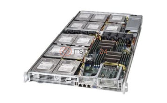 Supermicro 6017R-73HDP+ 1U Hadoop 2XE52600 12X3.5 inch Hard Disk Drive LSI2308 Dua[SYS-6017R-73THDP