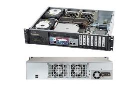 Supermicro ATX Chassis 1U DP 14.5 In-2X3.5 Bay Front IO 410W DC [CSE-523L-410B]