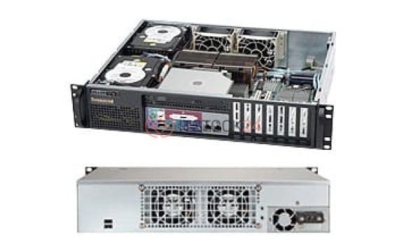 Supermicro ATX Chassis 1U DP 14.5 In-2X3.5 Bay Front IO 410W DC [CSE-523L-410B]