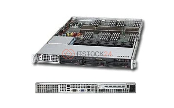 Supermicro BBNS 1U 7500 QP 256GB-DDR3 3XSATA IPMI 1400 1+1 [SYS-8016B-TF]