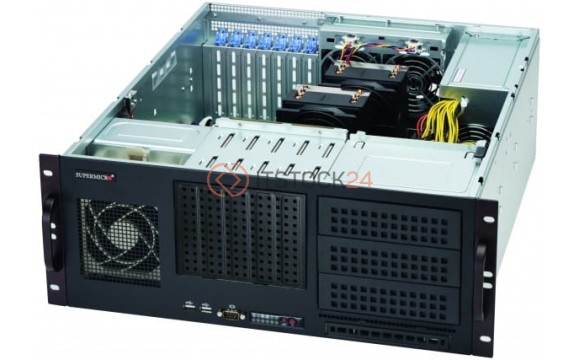 Supermicro Black 4U Chassis with Internal 5X3.5 inch [CSE-842I-500B]