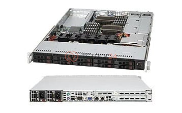 Supermicro CHASSIS EATX 1U 10X 2.5 SAS SATA HARD DRIVE BAY 700W 1+1 [CSE-116TQ-R700UB]