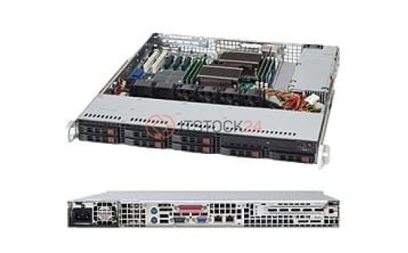 Supermicro Case 113MTQ-560CB chassis with two Seagate 146GB 2.5 SAS HDD [CSE-113MTQ-560CB-MC146]