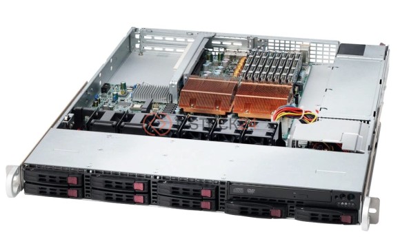 Supermicro Case 113TQ-700UB chassis with two Seagate 73GB 2.5 SAS HDD [CSE-113TQ-700UB-MC073]