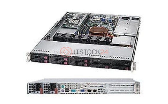 Supermicro Case 113TQ-R650UB chassis with two Seagate 146GB 2.5 SAS HDD [CSE-113TQ-R650UB-MC146]