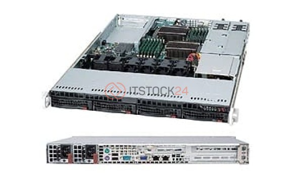 Supermicro Case 1U 500W 80PLUS 4x3.5inch Hot Swap SAS/SATA Black Retail [CSE-815TQ-R500UB]