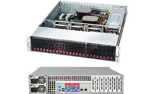 Supermicro Case 216A-R900LPB chassis with two Seagate 73GB 2.5 SAS HDD [CSE-216A-R900LPB-MC073]