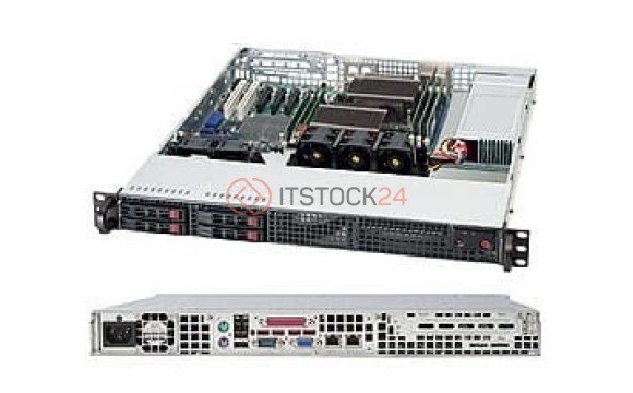 Supermicro Case Cse-111TQ-563CB 1U 560W 80+ Gold 4X2.5 SAS SATA Black Retail [CSE-111TQ-563CB]