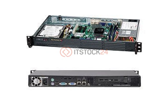 Supermicro Case Cse-502L-200B 1U 200W Black 3.5 inch SAS SATA [CSE-502L-200B]