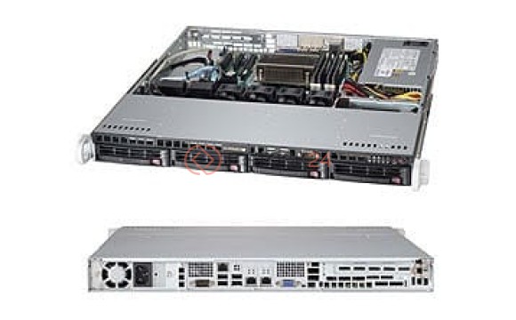 Supermicro 813MTQ-660CB 1U 5660W PSU DVD 2XUSB COMPACT OPTIONAL LCD [CSE-813MTQ-660CB]