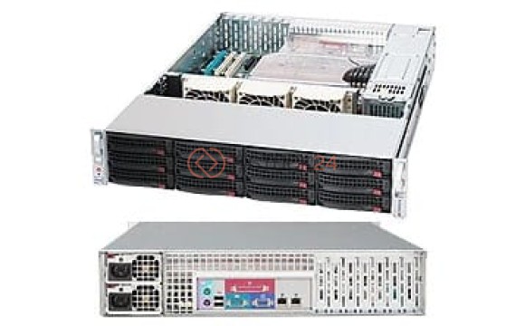 Supermicro 826TQ-R500LPB 2U 4BAY 3.5IN 700W REDUNDANT POWER SUPPLY UIO FH SAS/SATA[CSE-826TQ-R500LP