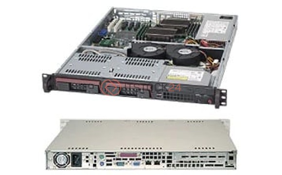 Supermicro Chassis ATX 1U DP Up 2x-3.5 Hotswap SAS/SATA 350W [CSE-811TQ-350B]