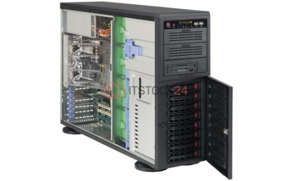 Supermicro Chassis EATX 4U/Tower 8x-SAS/SATA 1200W He [CSE-743TQ-1200B]