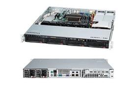 Supermicro Cse-813MFTQ-R400CB 1U 400W 4X3.5SAS2 SATA Bays USB Slim DVD Black [CSE-813MFTQ-R400CB]