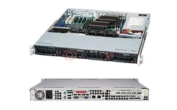 Supermicro Cse-813MTQ-600CB 1U Black 600W 4XSAS SATA 4XPWM Fan ATX Retail [CSE-813MTQ-600CB]