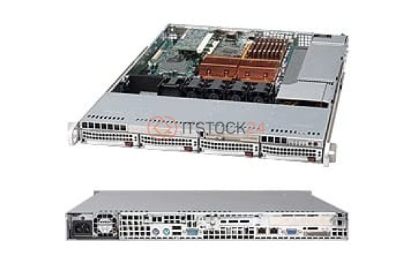 Supermicro 815TQ-560V Chassis - Rack-mountable - Silver [CSE-815TQ-560V]