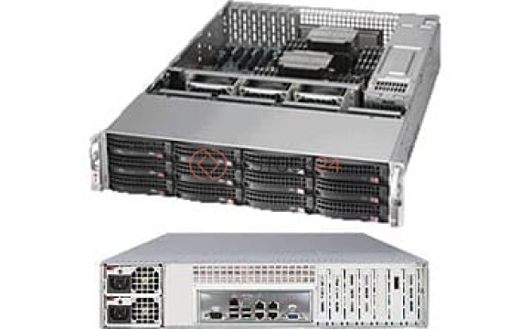 Supermicro 2U RM BB E5-2630 V2 12X SATA 980W RPS CEPH OSD 2XSSD 40TB INTANK [SSG-6027R-OSD040H]