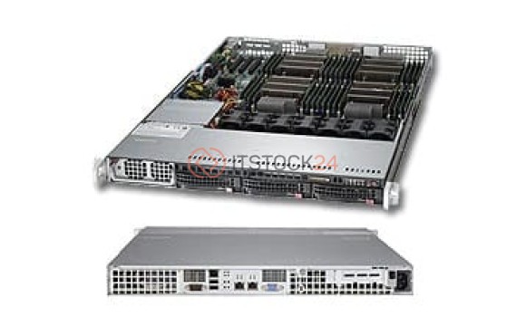 Supermicro 8017R-TF+ Barebone System - 1U Rack-mountable - Intel C602 Chipset - Socket[SYS-8017R-TF