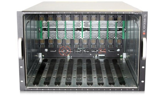Supermicro - Enclosure Chassis with Four 2500W Power Supplies - Rack-mountable - 7U [SBE-710E-R75]