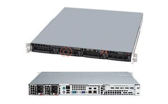 Supermicro 1U RACKMOUNT BB BLACK LGA1155 1333MHZ 4BAY 400W REDUNDANT POWER SUPPL[SYS-5017C-MTRF-3YR