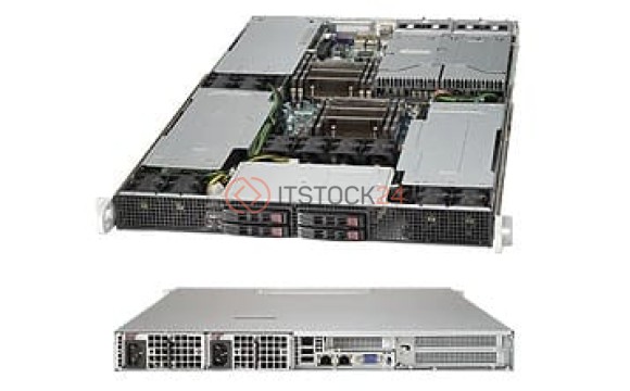 Supermicro 1U RM BB BLACK XEON-DP 1600MHZ 512GB BAY 1800W RPS GRID K1 ASSMBLE [SYS-1027GR-TRF+-ING1