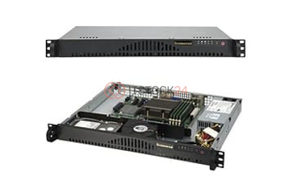 Supermicro 1U RM BB BLACK AM3+ 1600MHZ 2X SATA 200W H8SML-IF 512L-200B [AS-1012A-MRF]