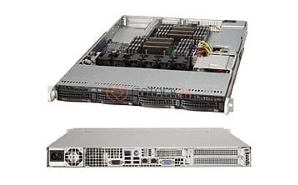 Supermicro 1U RM BB Black Xeon-DP 1600MHZ 4-Bay 600W [SYS-6017R-NTF]