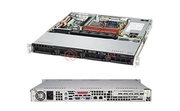 Supermicro 300W POWER SUPPLY,4X 3.5 HOT-SWAP SAS/SATA DRIVE BAYS,1X SLIM CDROM D[CSE-813MTQ-300CB-0