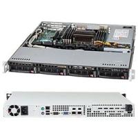 Supermicro SuperChassis SC813MTQ-441CB System Cabinet - Rack-mountable - Black - 1U[CSE-813MTQ-441C