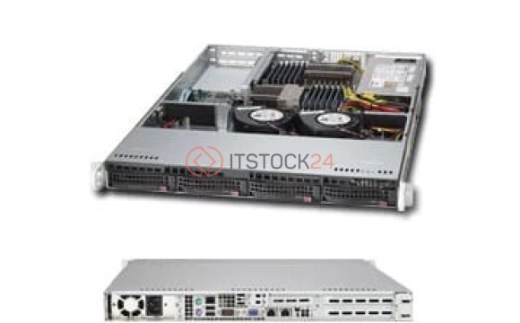 Supermicro 1U RM BLACK 600W UIO SC813T [CSE-813T-600UB]
