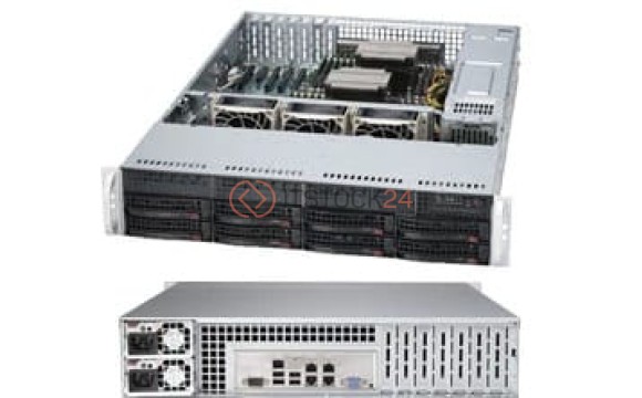 Supermicro 2U RM BB BLACK XEON-DP 1600MHZ 8BAY 740W RPS W/3YR PRT/LABOR/CROSS [SYS-6027R-TRF-EW2]