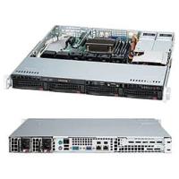 Supermicro Cse-813MFTQ-R400CB 1U 400W 4X3.5SAS2 SATA Bays USB Slim DVD Black [CSE-813MFTQ-R400CB]