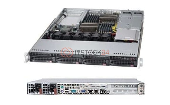 Supermicro SuperServer 6017B-URF Barebone System - 1U Rack-mountable - Socket B2 LGA-1[SYS-6017B-UR