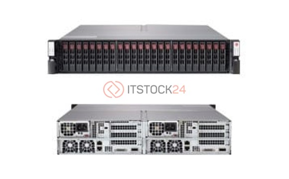 Supermicro HA Storage Server, 2U 927 24 Hard Disk Drive with 2X1200W PSU [SSG-2026T-DE2R24L]
