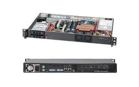 Supermicro SC510T-200B Chassis - 1U - Rack-mountable - 2 Bays - 200W - Black [CSE-510T-200B]