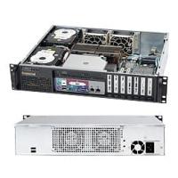 Supermicro SC512L-260B-LCD Chassis - Rack-mountable - Black [CSE-512L-260B-LCD]