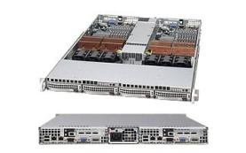 Supermicro SC808T-980B Chassis - 1U - Rack-mountable - 2 Bays - 980W - Black [CSE-808T-980B]