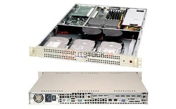 Supermicro SC812L-520B Chassis - Rack-mountable - Black [CSE-812L-520B]