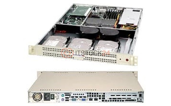 Supermicro SC812L-520CB Chassis - Rack-mountable - Black [CSE-812L-520CB]