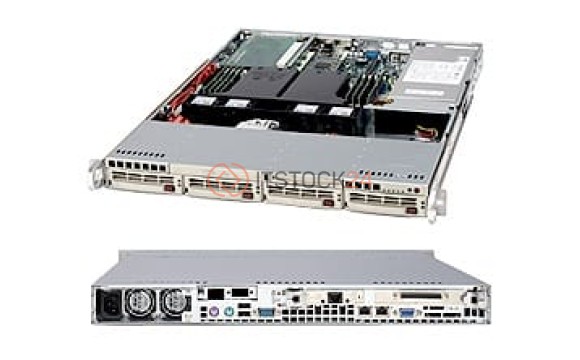 Supermicro SC813TQ+-500B Chassis - Rack-mountable - Black [CSE-813TQ+-500B]