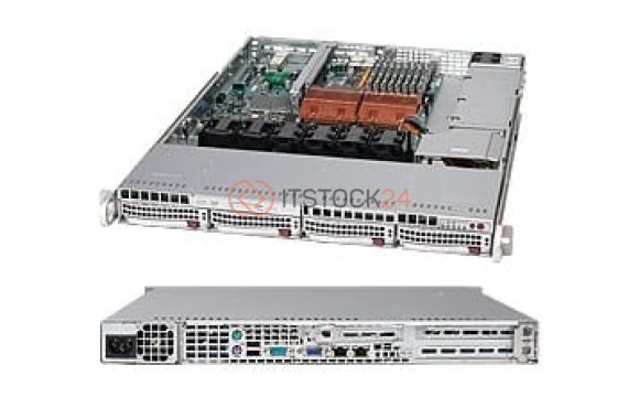 Supermicro SC815TQ-560UV Chassis - Rack-mountable - Silver [CSE-815TQ-560UV]