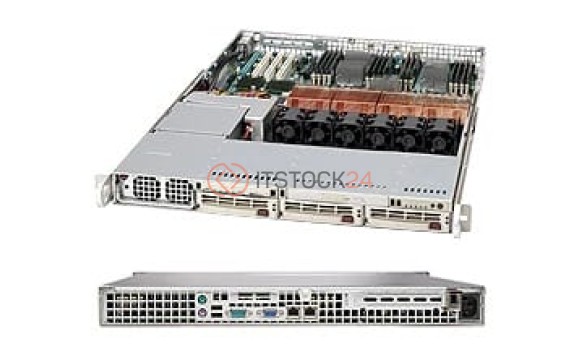 Supermicro SC818TQ+-1000B Chassis - Rack-mountable - Black [CSE-818TQ-1000B]