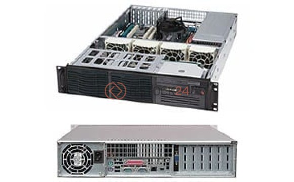 Supermicro SC822i-400LPB Chassis - Rack-mountable - Black [CSE-822I-400LPB]