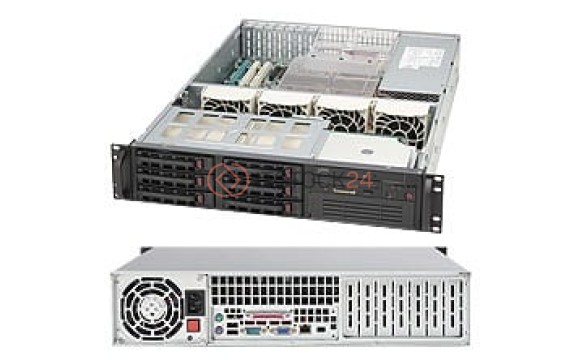 Supermicro SC823TQ-650LPB Chassis - Rack-mountable - Black [CSE-823TQ-650LPB]